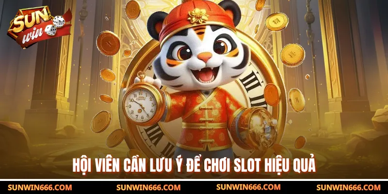 Hội viên cần lưu ý để chơi slot hiệu quả