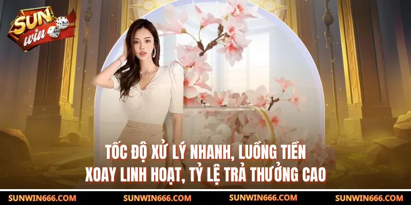 Tốc độ xử lý nhanh, luồng tiền xoay linh hoạt, tỷ lệ trả thưởng cao